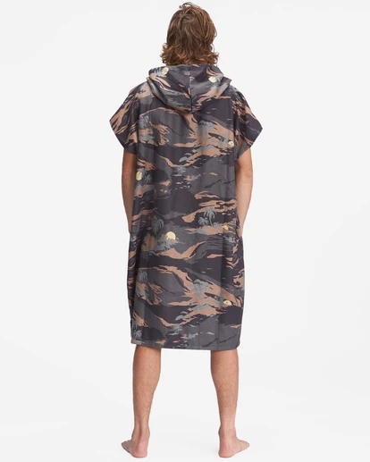 BILLABONG Nomadix x A/Div Hooded Poncho BLACK CAMO - Image 6