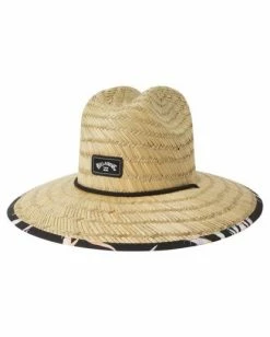 BILLABONG Tides Print Straw Lifeguard Hat DARK BLUE