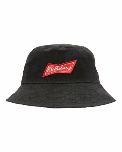 BILLABONG Budweiser Bow Bucket Hat BLACK - Image 2
