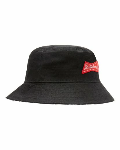 BILLABONG Budweiser Bow Bucket Hat BLACK - Image 3