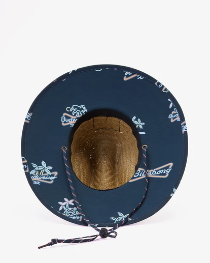 BILLABONG Budweiser Neon Tides Print Hat NAVY - Image 3