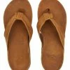 BILLABONG Brunswick Leather Thong Sandals BROWN