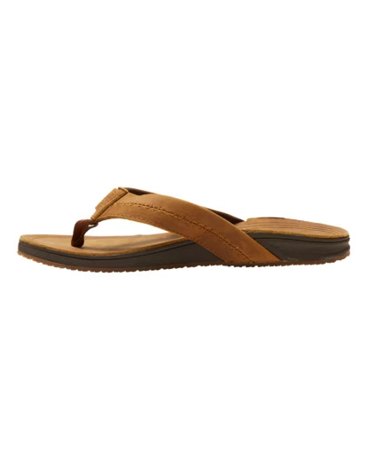 BILLABONG Brunswick Leather Thong Sandals BROWN - Image 3