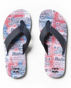 BILLABONG Budweiser Suds All Day Impact Sandal RED