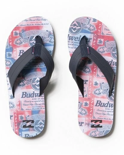 BILLABONG Budweiser Suds All Day Impact Sandal RED